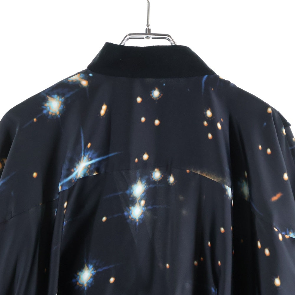 Sacai(サカイ) 20AW ×NASA 転写プリント ニットドッキング ダブルライダース ジャケット マルチカラー 20-05284 レディース