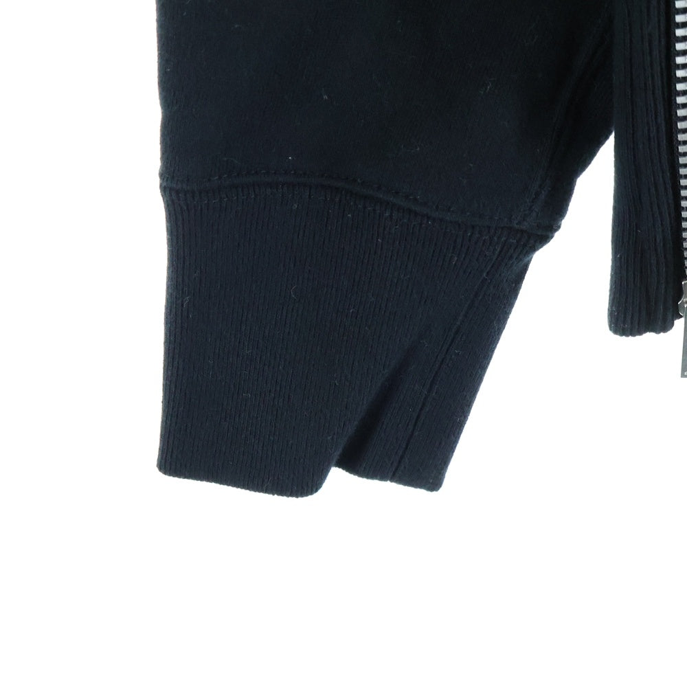 Sacai(サカイ) 19SS ロゴプリント サイドジップ プルオーバーパーカー ブラック 19-04289 レディース