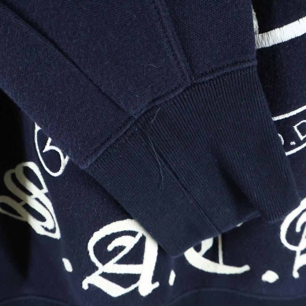 Sacai(サカイ) 18AW エンブレム ロゴ サイドジップ クルーネック 長袖