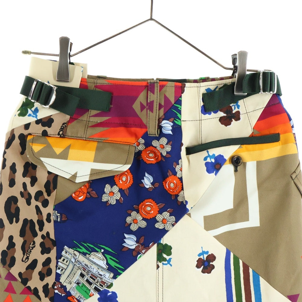 Sacai(サカイ) 21SS Hank Willis Thomas Archive Print ハンク ウィリアムス トーマス アーカイブ プリント スカート マルチカラー レディース 21-05492
