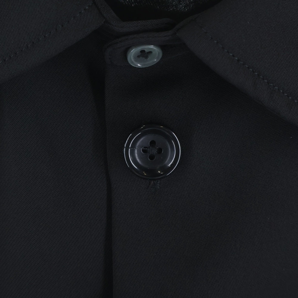 NOT CONVENTIONAL(ノットコンベンショナル) NOT CONVENTIONAL ノットコンベンショナル フロントリボン ポリエステル 長袖シャツ ブラック N26-017-BLK-03