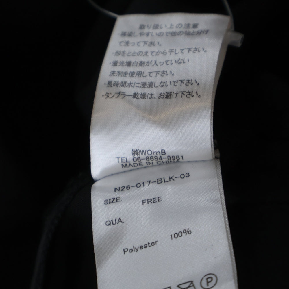 NOT CONVENTIONAL(ノットコンベンショナル) NOT CONVENTIONAL ノットコンベンショナル フロントリボン ポリエステル 長袖シャツ ブラック N26-017-BLK-03