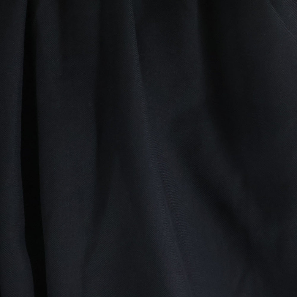 NOT CONVENTIONAL(ノットコンベンショナル) ウエストバンド ドローコード ワイドパンツ ブラック N26-007-BLK