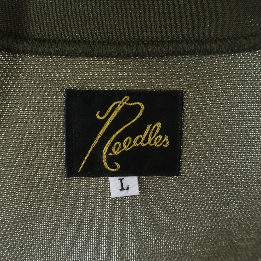 Needles(ニードルス) 24SS パピヨン刺繍 ジップアップ トラックジャケット カーキ 0T1607