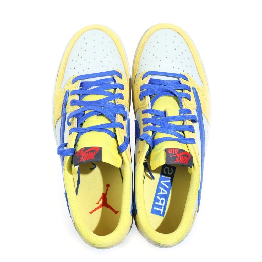 NIKE(ナイキ) ×TRAVIS SCOTT WMNS AIR JORDAN 1 RETRO LOW OG CANARY トラヴィススコット ウィメンズ エアジョーダン1 ローカットスニーカー イエロー US12/29cm DZ4137-700 レディース
