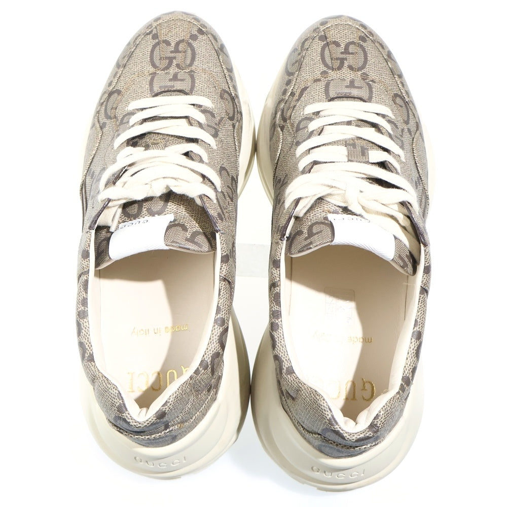 GUCCI(グッチ) RHYTON リフトン GGスプリームローカットスニーカー ブラウン 680870