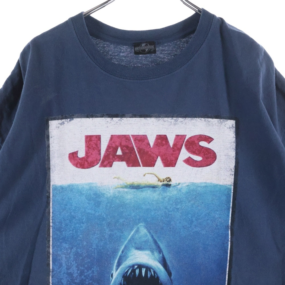 VINTAGE(ヴィンテージ) 90S JAWS ATTACKING TEE ジョーズ アタックキング ムービープリント クルーネック 半袖Tシャツ カットソー ブルー