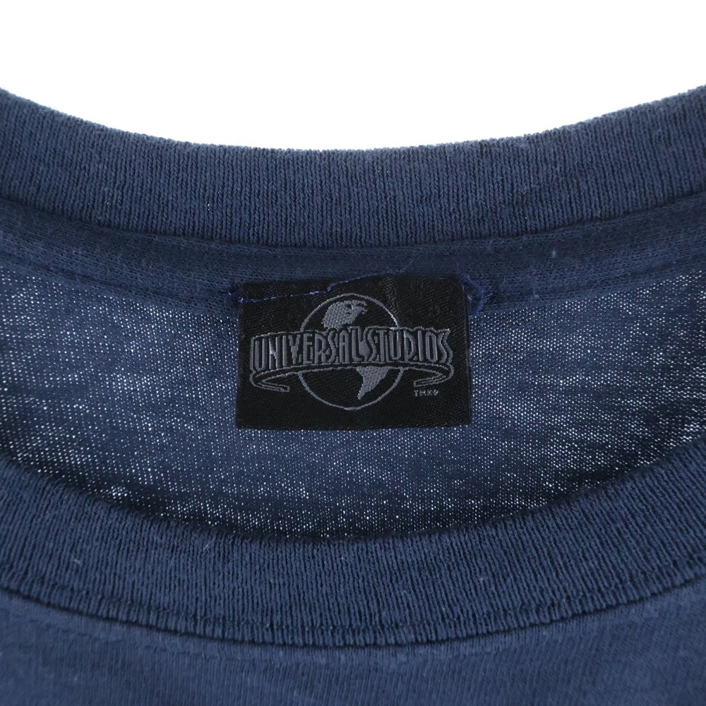 VINTAGE(ヴィンテージ) 90S JAWS ATTACKING TEE ジョーズ アタックキング ムービープリント クルーネック 半袖Tシャツ カットソー ブルー