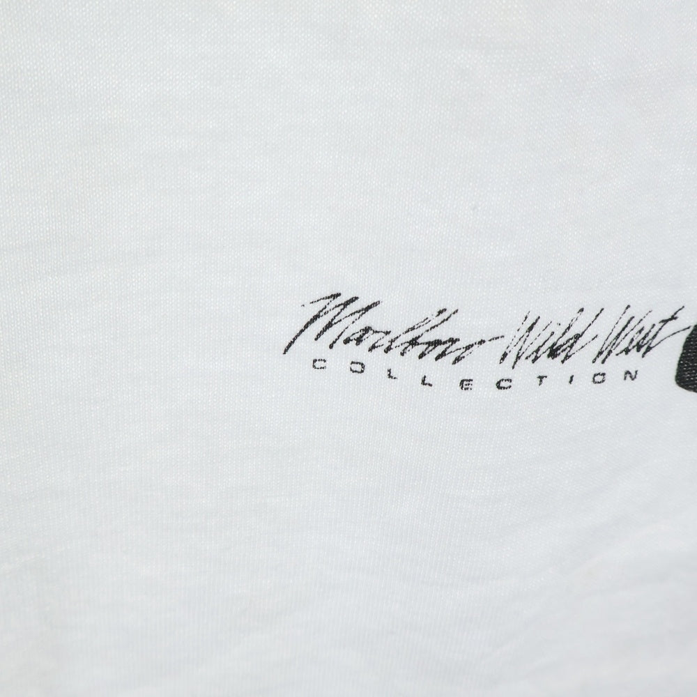 VINTAGE(ヴィンテージ) 90S MARLBORO WILD WEST COWBOY PROMO PRINT TEE マルボロ ワイルドウエスト カウボーイ プリント クルーネック 半袖Tシャツ カットソー ホワイト