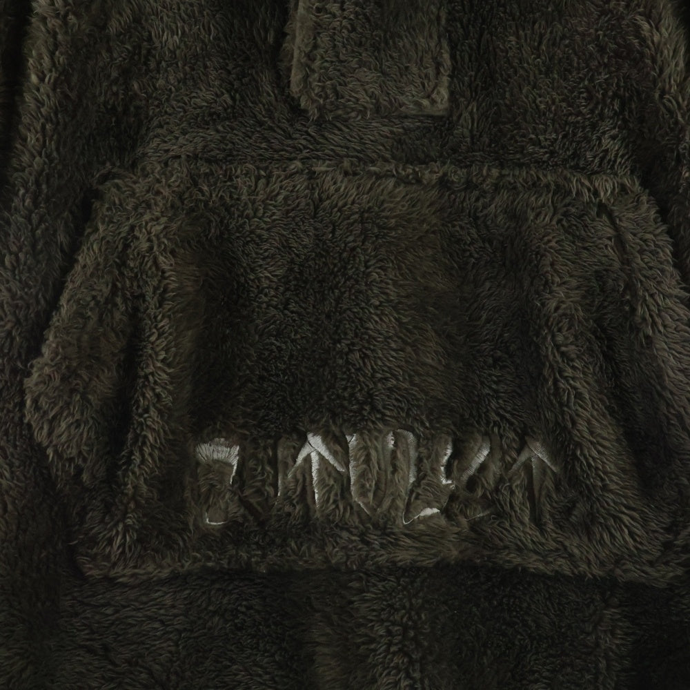 cvtvlist(カタリスト) 23AW MICRO BOA HOODIE マイクロボア フーディー プルオーバーパーカー ブラウン 2301010102