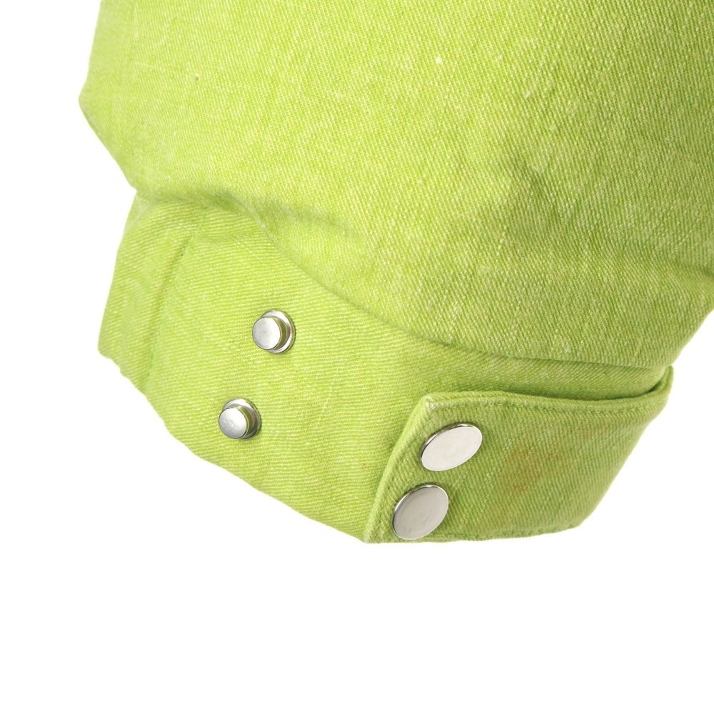 cvtvlist(カタリスト) 24AW 大阪限定 ペイント加工 ジップアップ ダウンジャケット グリーン 240111102