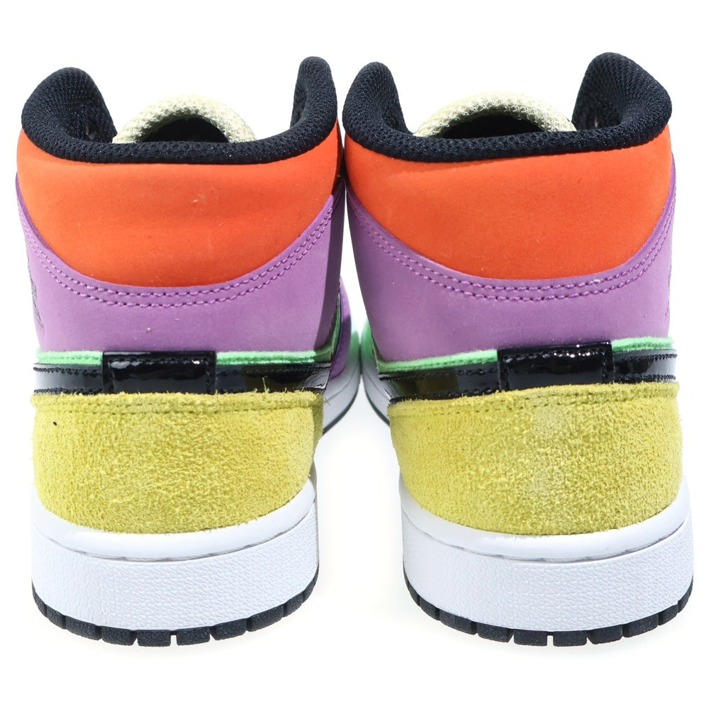 NIKE(ナイキ) WMNS Air Jordan 1 Mid Multi Color ウィメンズ エアジョーダン1 ミッドカットスニーカー マルチカラー US8/25cm CW1140-100 レディース