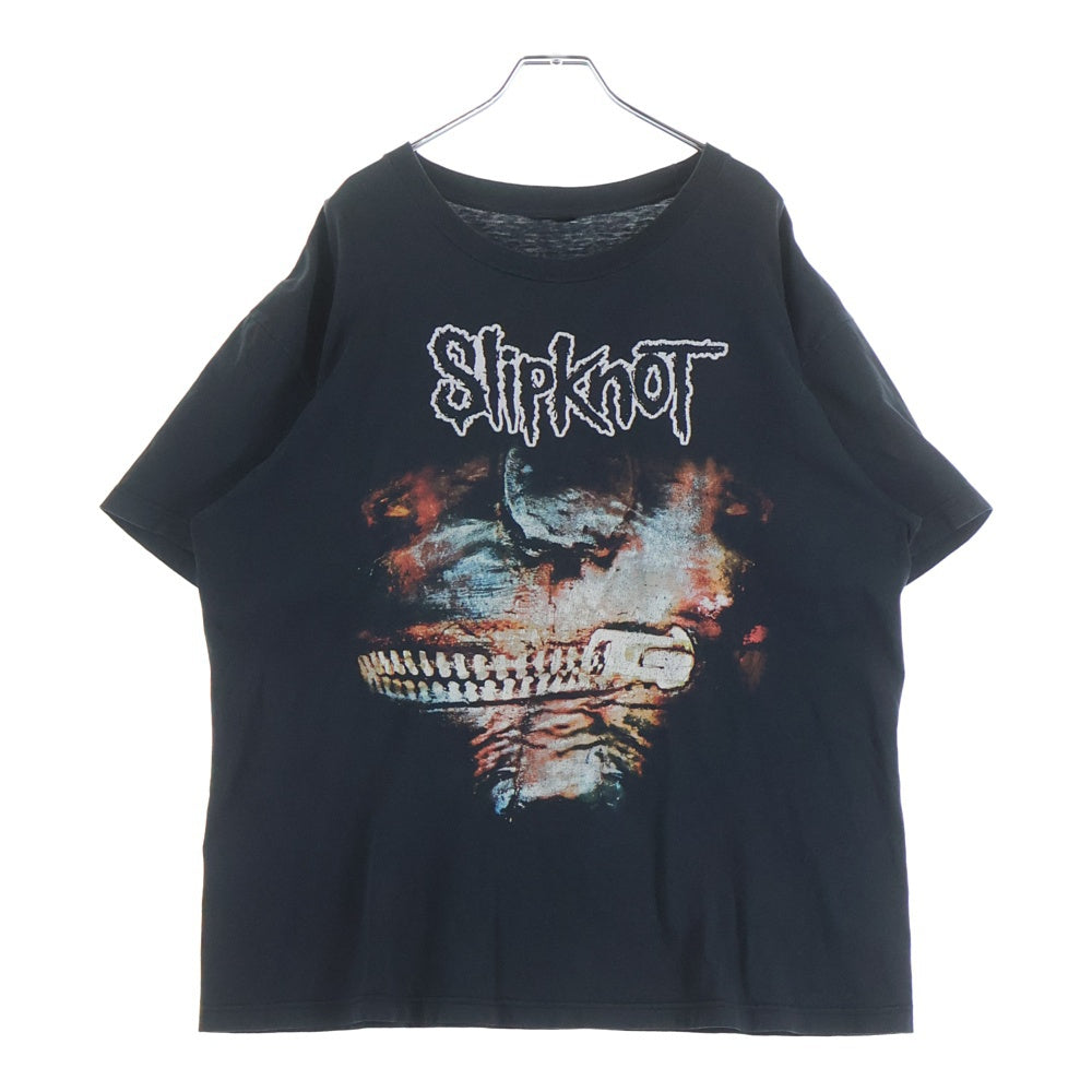 VINTAGE(ヴィンテージ) 00s SLIPKNOT THE SUBLIMINAL VERSES TOUR スリップノット サブリミナルバーサスツアー 両面プリントクルーネック半袖Tシャツカットソー ブラック