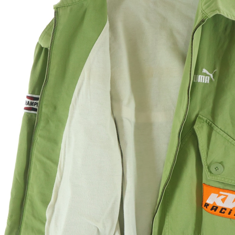 PUMA(プーマ) STP RICHARD PETTY DODGE JACKET リチャード ペティ ドッジ ジップアップ ジャケット グリーン PM548003