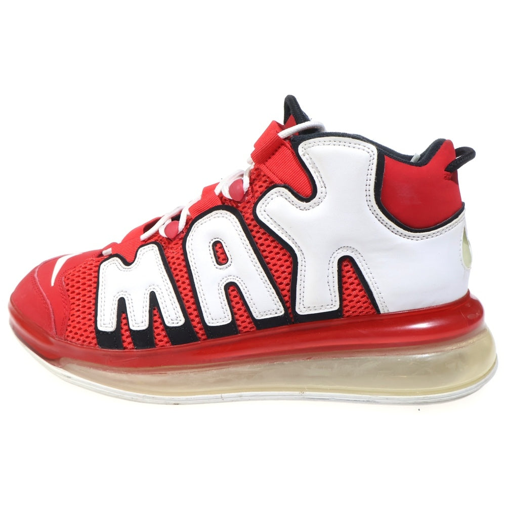 NIKE(ナイキ) AIR MORE UPTEMPO 720 UNIVERSITY RED エアモアアップテンポ720 ユニバーシティレッド ハイカットスニーカー レッド/ホワイト US10.5/28.5cm CJ3662-600
