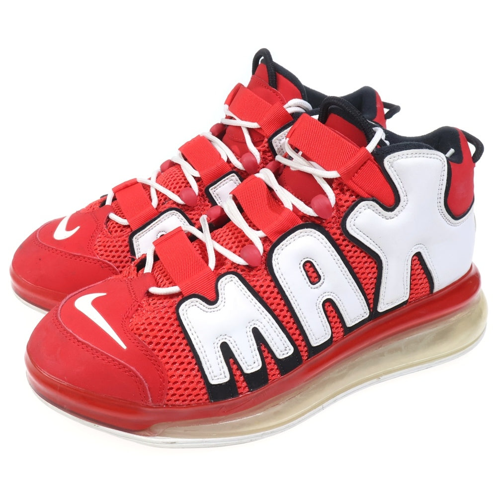 NIKE(ナイキ) AIR MORE UPTEMPO 720 UNIVERSITY RED エアモアアップテンポ720 ユニバーシティレッド ハイカットスニーカー レッド/ホワイト US10.5/28.5cm CJ3662-600