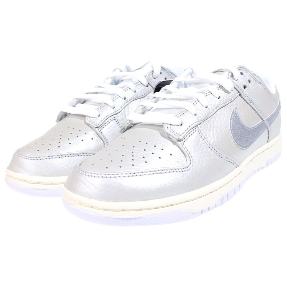 NIKE(ナイキ) DUNK LOW SE METALLIC SiILVER ダンク ローカットスニーカー シルバー US8.5/26.5cm DX3197-095