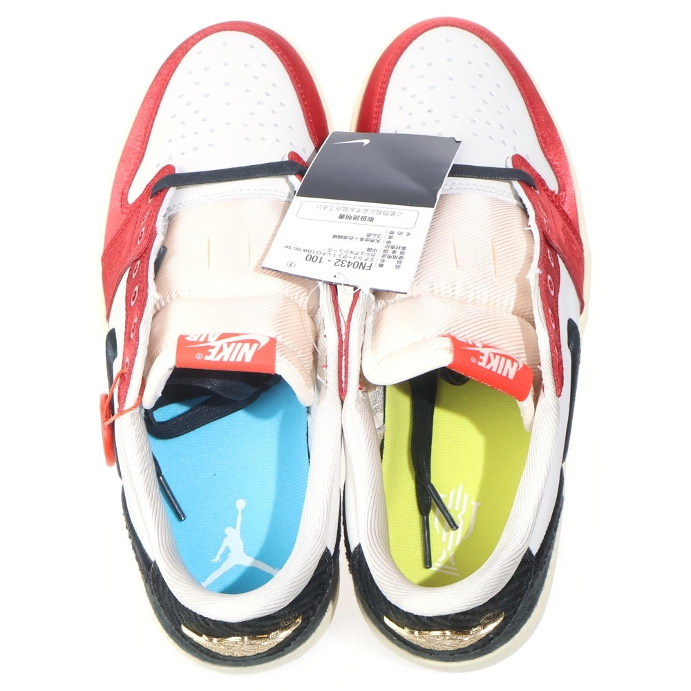 NIKE(ナイキ) ×TROPHY ROOM AIR JORDAN 1 LOW OG トロフィールーム エアジョーダン1 ローカットスニーカー レッド/ブラック US8.5/26.5cm FN0432-100