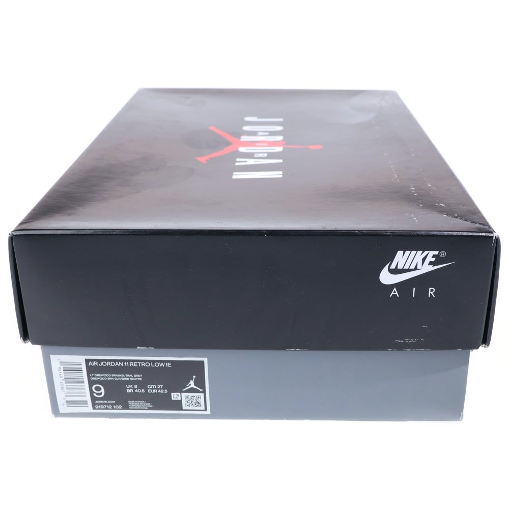 NIKE(ナイキ) AIR JORDAN 11 RETRO LOW IE エアジョーダン11 ローカットスニーカー グレー US9/27cm 919712-102