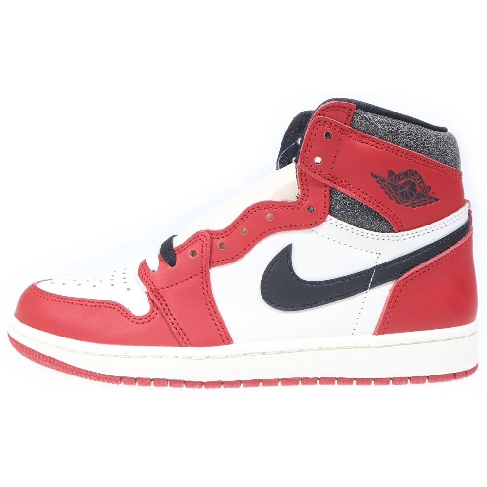 NIKE(ナイキ) AIR JORDAN 1 HIGH OG LOST & FOUND CHICAGO エアジョーダン1 ロスト&ファウンド ハイカットスニーカー US8.5/26.5cm ブラック/ホワイト/レッド DZ5485-612