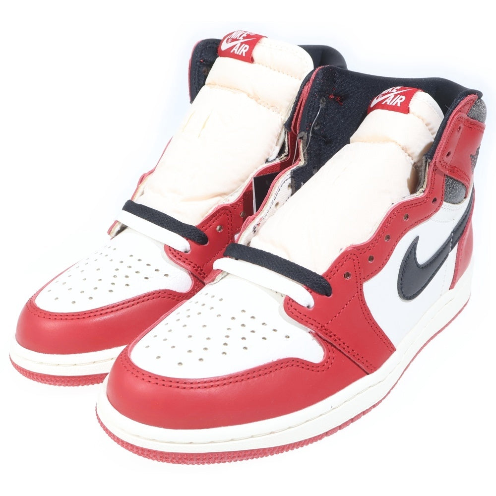NIKE(ナイキ) AIR JORDAN 1 HIGH OG LOST & FOUND CHICAGO エアジョーダン1 ロスト&ファウンド ハイカットスニーカー US8.5/26.5cm ブラック/ホワイト/レッド DZ5485-612