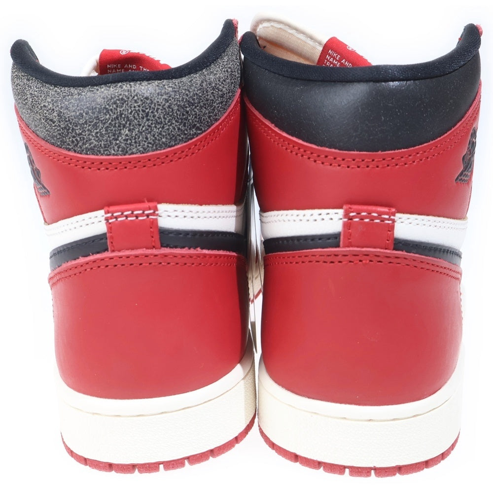 NIKE(ナイキ) AIR JORDAN 1 HIGH OG LOST & FOUND CHICAGO エアジョーダン1 ロスト&ファウンド ハイカットスニーカー US8.5/26.5cm ブラック/ホワイト/レッド DZ5485-612