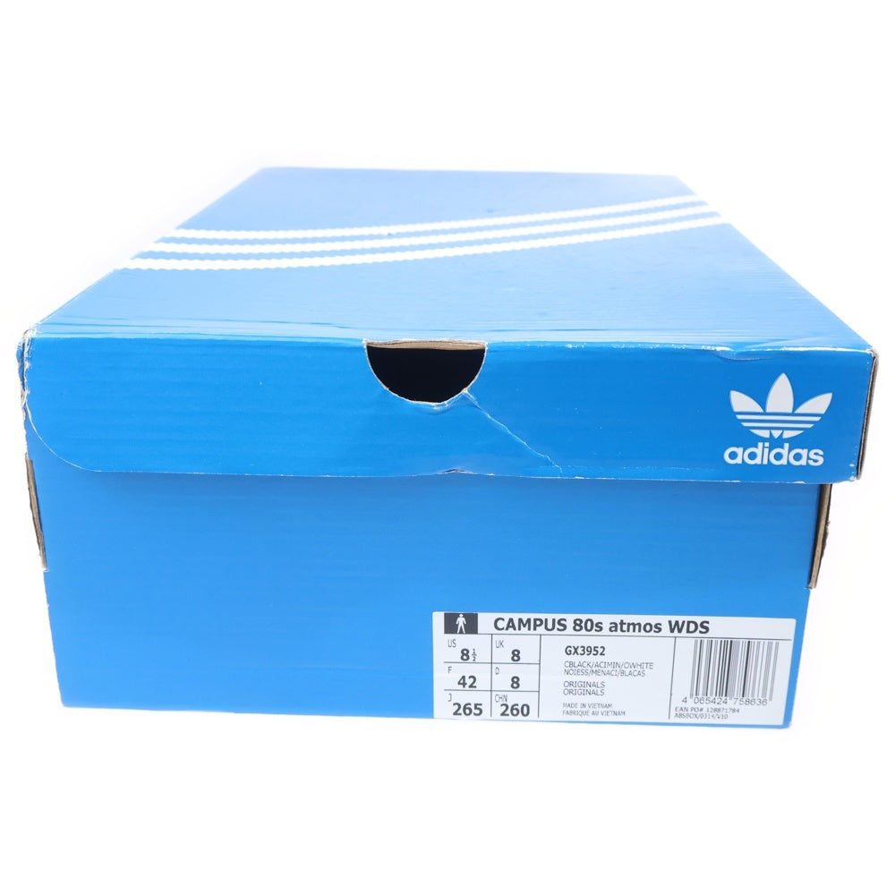 adidas(アディダス) ×WIND AND SEA×atomos CAMPUS 80 ×ウィンダンシー ×アトモス キャンパス 80 ローカットスニーカー ブラック US8.5/26.5cm GX3952
