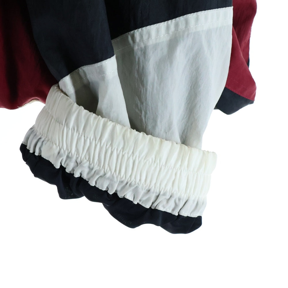 doublet(ダブレット) BREAK UP EMBROIDERY TRACK PANT フロント刺繍 サイドジップ ナイロントラックパンツ レッド 18SS06PT64