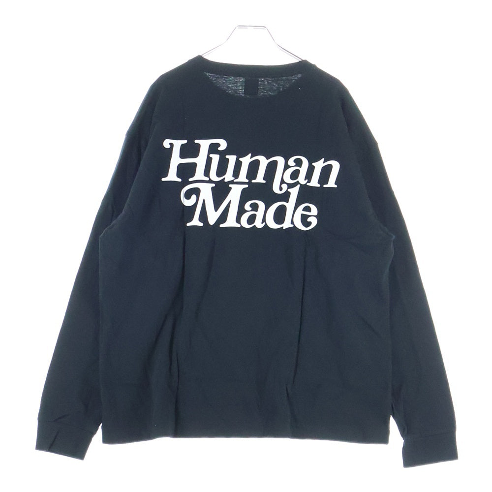 HUMAN MADE(ヒューマンメイド) 20AW ×GirlsDon'tCry L/S TEE ガールズドントクライ クルーネック 長袖Tシャツ カットソー ブラック XX20CS003