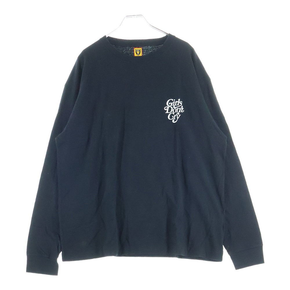 HUMAN MADE(ヒューマンメイド) 20AW ×GirlsDon'tCry L/S TEE ガールズドントクライ クルーネック 長袖Tシャツ カットソー ブラック XX20CS003
