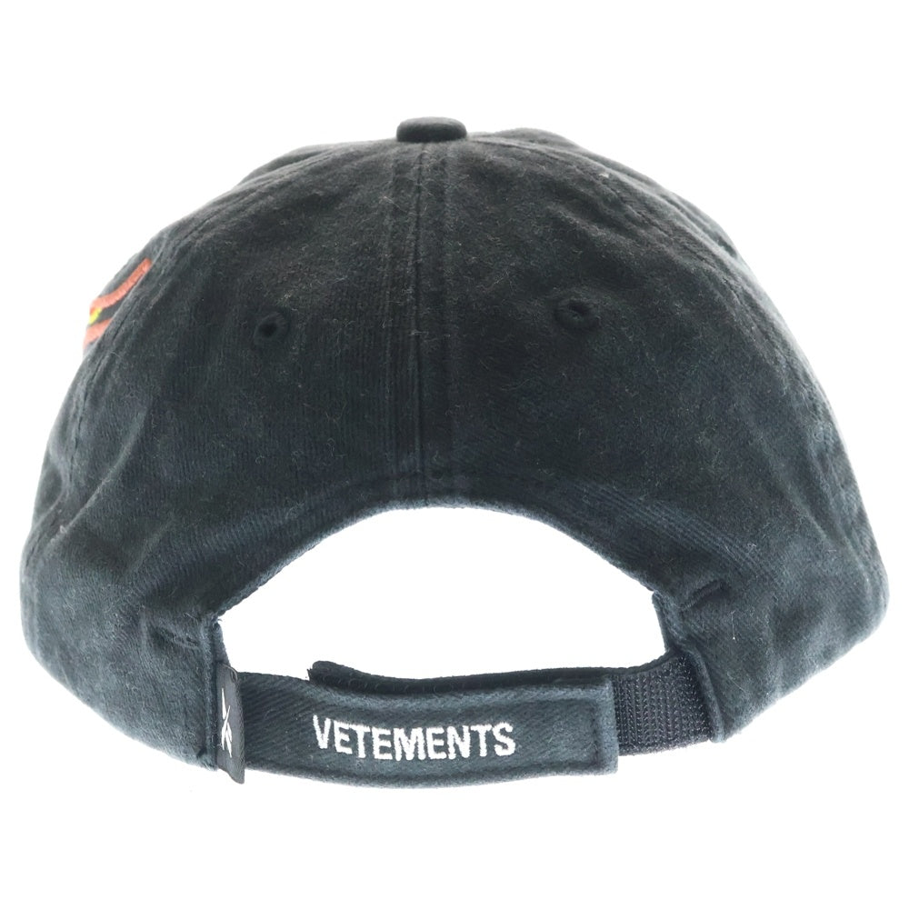 VETEMENTS(ヴェトモン) 18AW ×Reebok Cap リーボック フレームロゴ刺繍 キャップ 帽子 EC3041