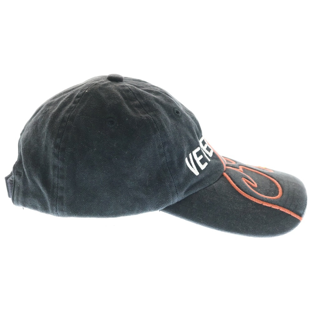 VETEMENTS(ヴェトモン) 18AW ×Reebok Cap リーボック フレームロゴ刺繍 キャップ 帽子 EC3041