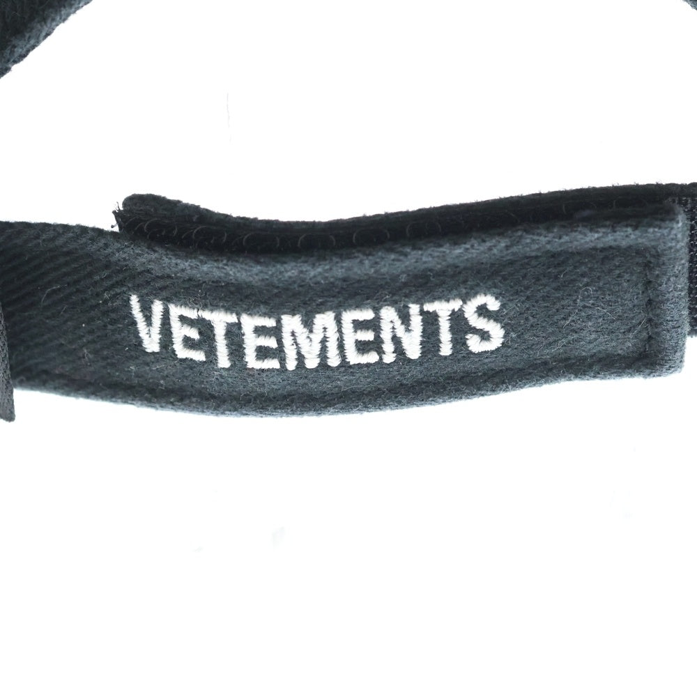VETEMENTS(ヴェトモン) 18AW ×Reebok Cap リーボック フレームロゴ刺繍 キャップ 帽子 EC3041