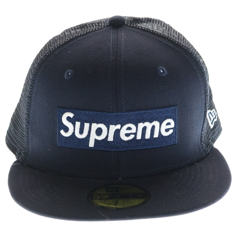 SUPREME(シュプリーム) 23SS ×NEW ERA Box Logo Mesh ニューエラ ボックスロゴ メッシュキャップ ネイビー