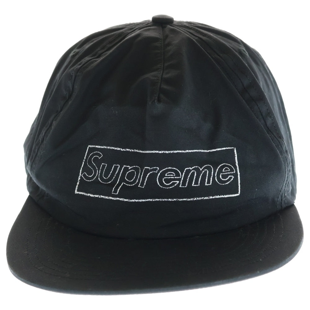 SUPREME(シュプリーム) 21SS KAWS Chalk Logo 5-Panel Black カウズ チョーク ロゴ 5-パネル キャップ ブラック