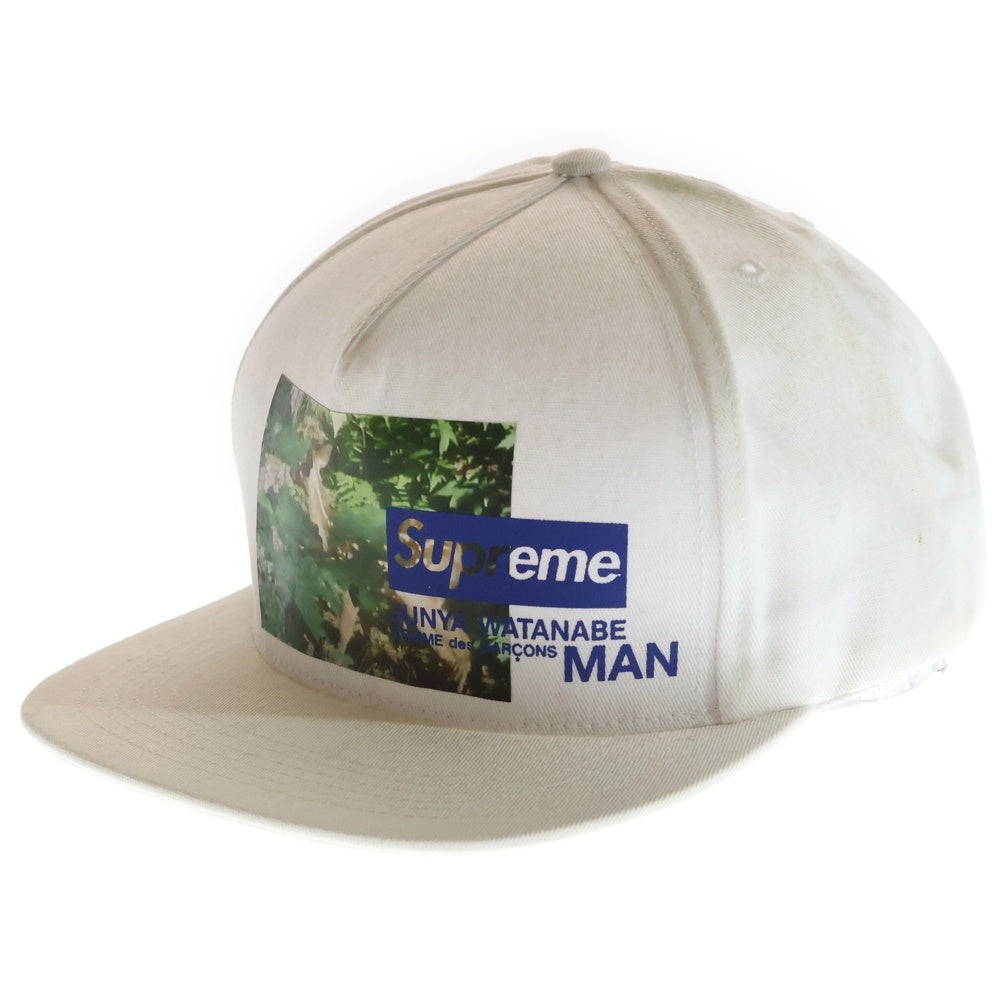 SUPREME(シュプリーム) 21AW JUNYA WATANABE COMME des GARCONS MAN Nature 5-Panel Cap ジュンヤワタナベ コムデギャルソン メン ネイチャー 5パネル キャップ ホワイト
