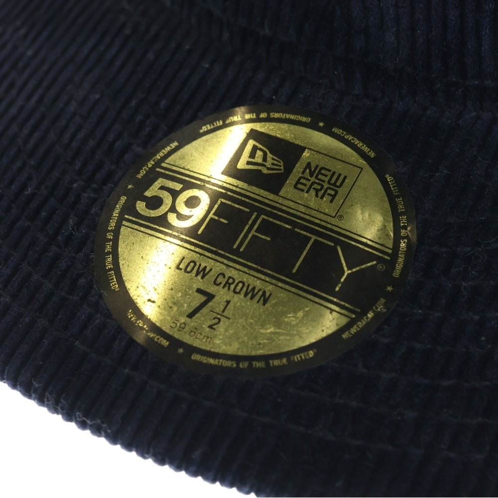 SUPREME(シュプリーム) 15AW Corduroy Box Logo New Era Cap ニューエラ コーデュロイ ボックスロゴキャップ ネイビー