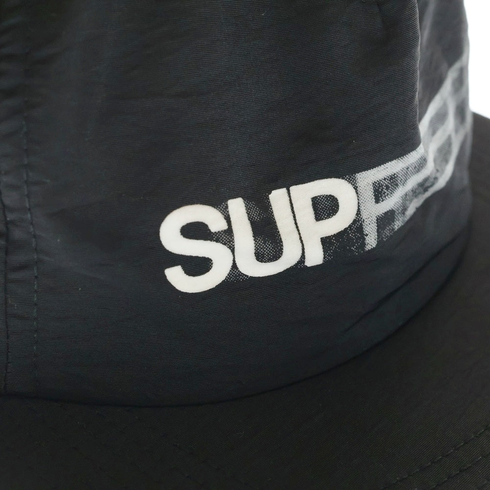 SUPREME(シュプリーム) 16SS Motion Logo 5-Panel Cap モーション ロゴ 5パネル キャップ 帽子 ブラック