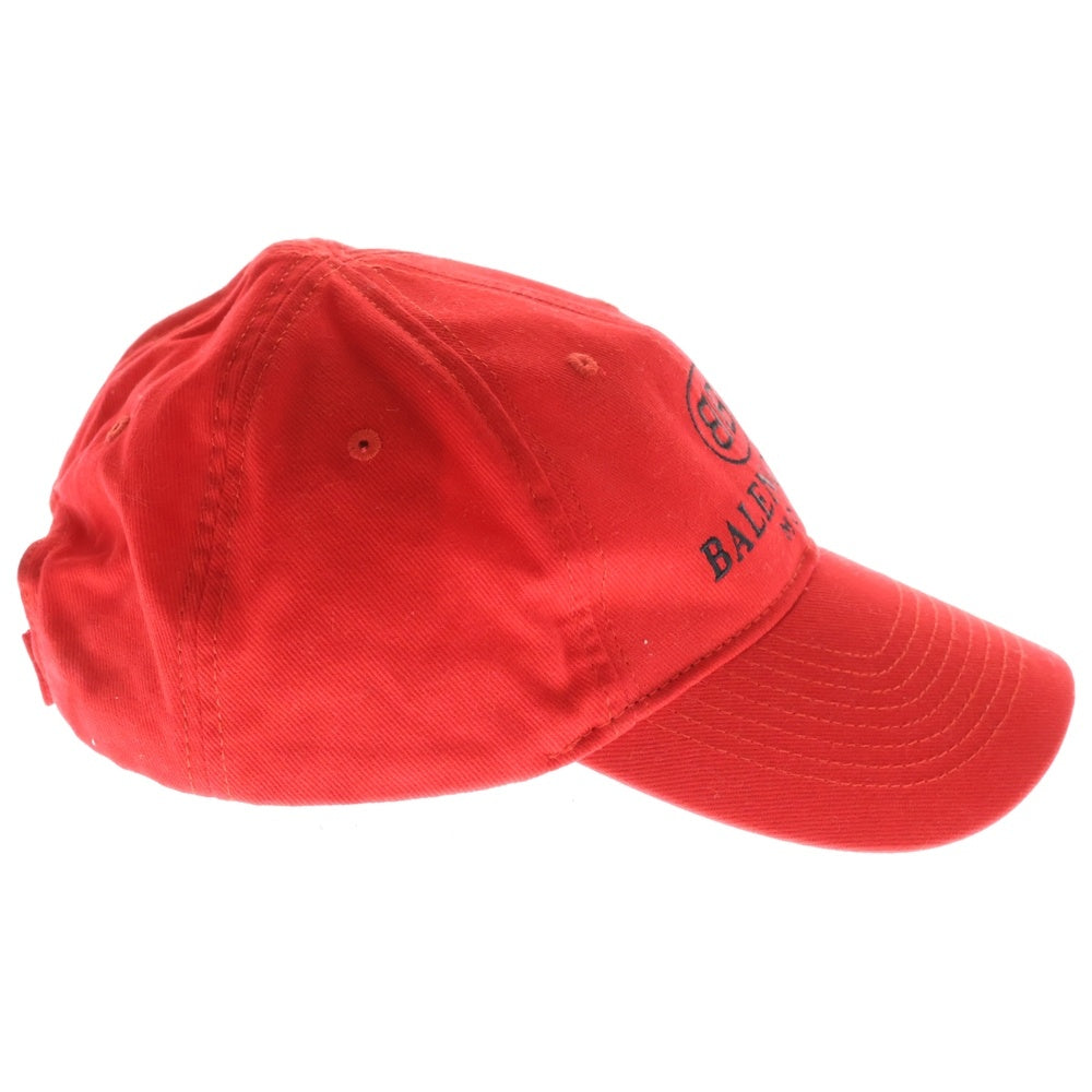 BALENCIAGA(バレンシアガ) BB MODE LOGO CAP 刺繍ロゴ ベースボールキャップ 帽子 レッド