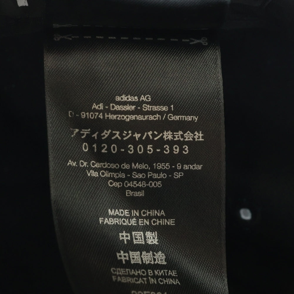 Y-3(ワイスリー) フロントロゴ スリーストライプ キャップ 帽子 ブラック/レッド GJ8284