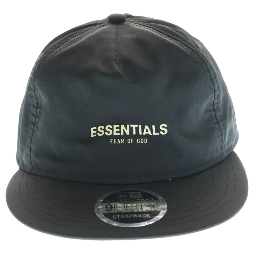 NEW ERA(ニューエラ) ×FEAR OF GOD ESSENTIALS フロント ロゴ キャップ 帽子 ブラック