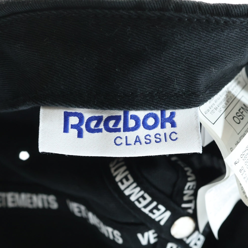 VETEMENTS(ヴェトモン) 18AW ×Reebok WEEKDAY CAP リーボック ウィーク