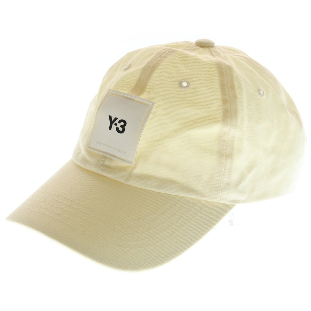 Y-3(ワイスリー) ラベルロゴ ベースボールキャップ 帽子 ベージュ H15772
