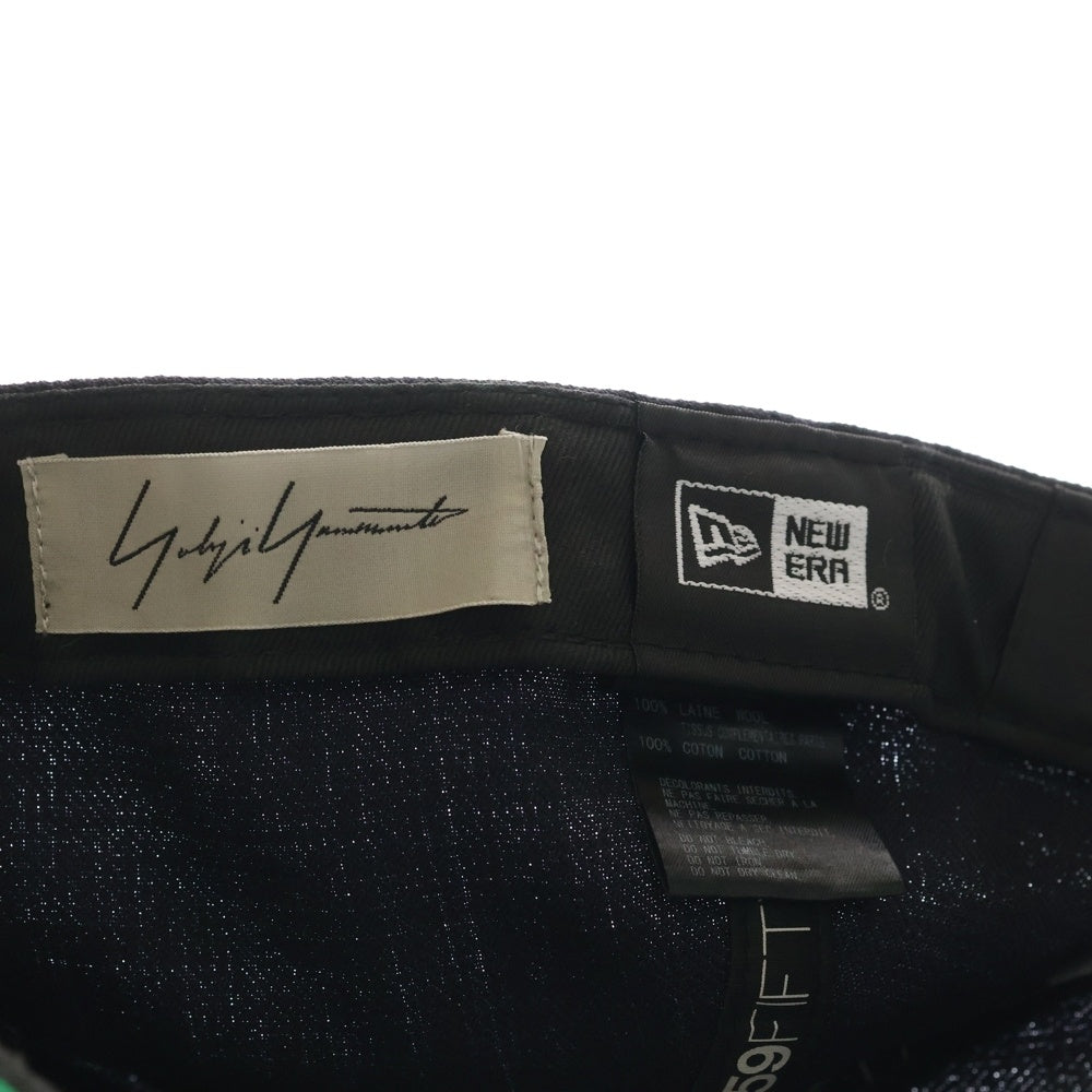 Yohji Yamamoto POUR HOMME(ヨウジヤマモト プールオム) ×NEW ERA フロント刺繍ロゴ ベースボールキャップ 帽子 ネイビー FN-H83-860