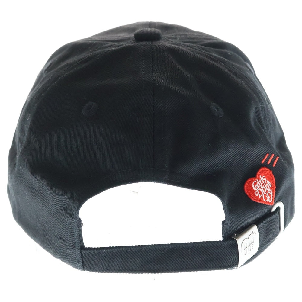 HUMAN MADE(ヒューマンメイド) ×GirlsDon'tCry 6PANEL TWILL CAP ガールズドントクライ 6パネル ツィル キャップ 帽子 ブラック XX20GD015