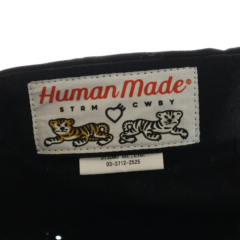 HUMAN MADE(ヒューマンメイド) ×GirlsDon'tCry 6PANEL TWILL CAP ガールズドントクライ 6パネル ツィル キャップ 帽子 ブラック XX20GD015