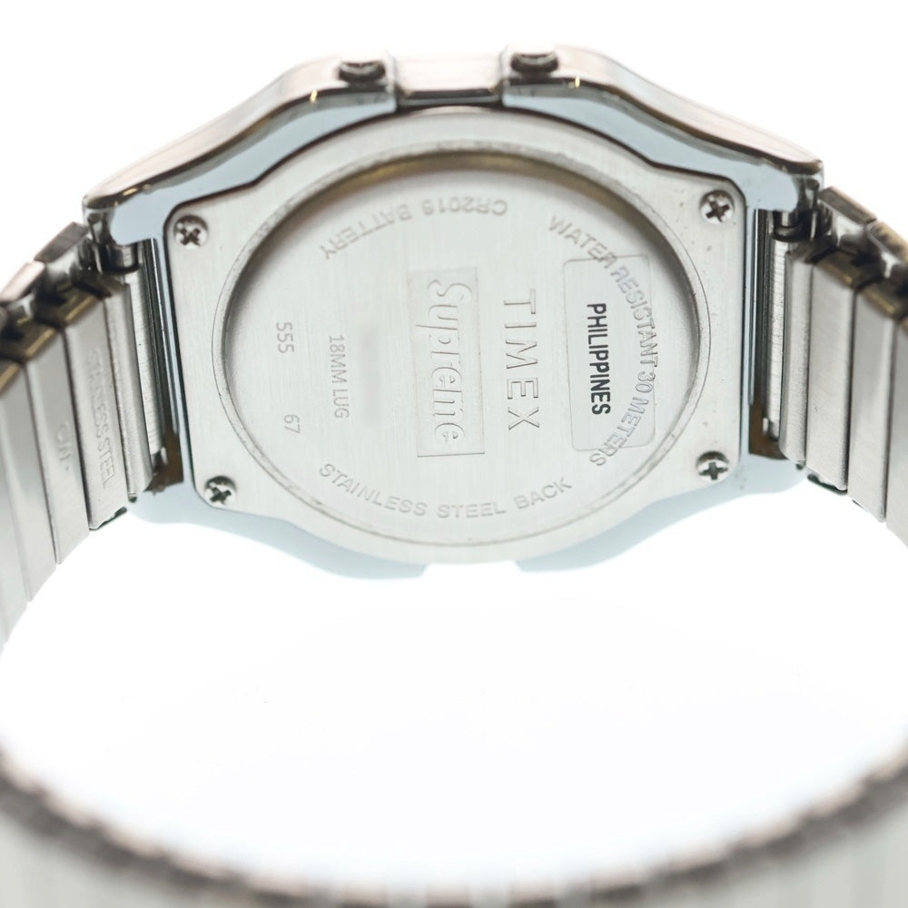 SUPREME(シュプリーム) 19AW ×TIMEX Box Logo Digital Watch タイメックス ボックスロゴ デジタル ウオッチ 腕時計 シルバー