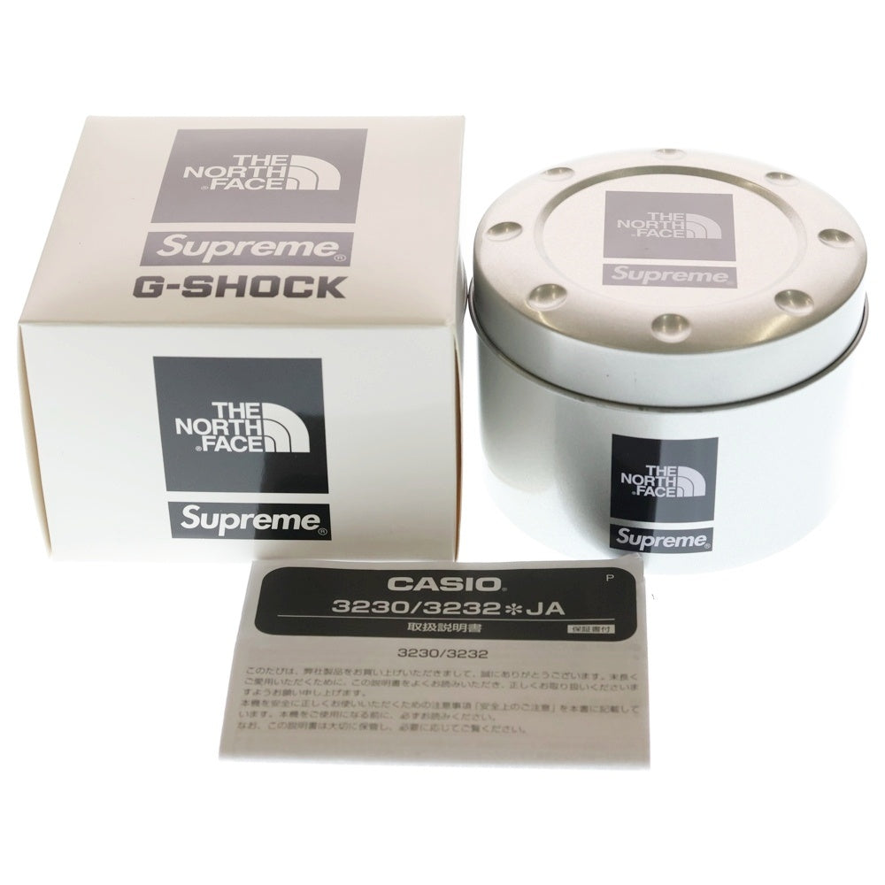SUPREME(シュプリーム) 22AW ×CASIO×THE NORTH FACE Times Square G-Shock Watch カシオ ザノースフェイス タイムズスクエア ジーショック ウォッチ 腕時計 ブラック NN32247I