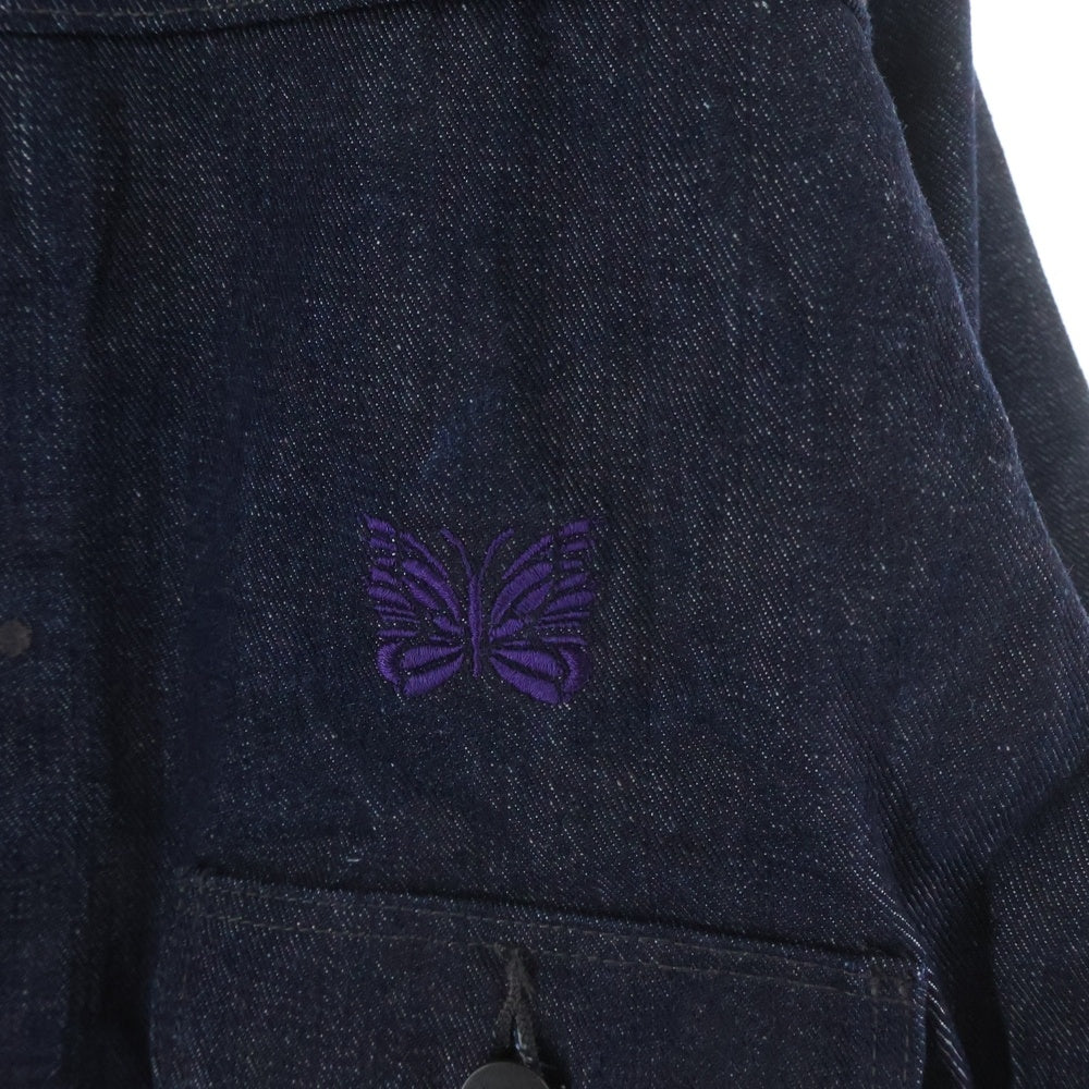 Needles(ニードルス) 21SS ×Wrangler別注 パピヨン刺繍 デニムジャケット Gジャン インディゴ WS9256