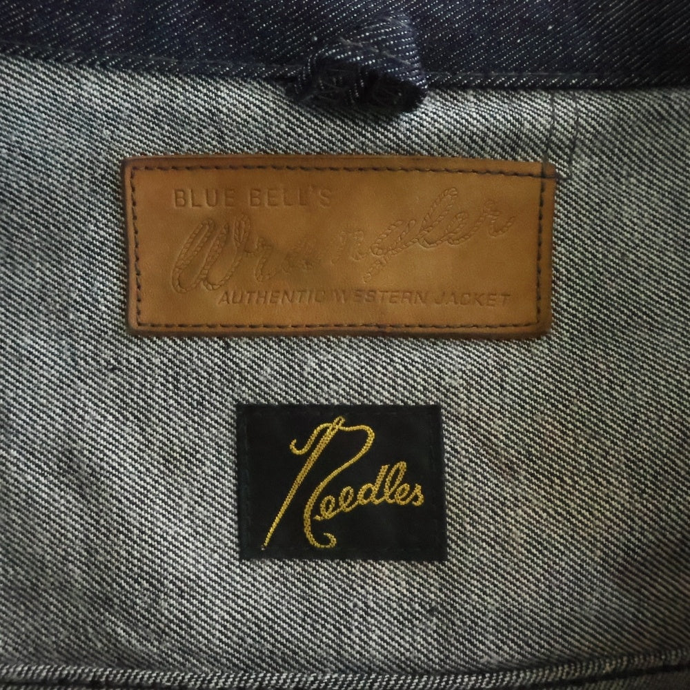 Needles(ニードルス) 21SS ×Wrangler別注 パピヨン刺繍 デニムジャケット Gジャン インディゴ WS9256